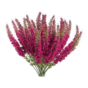 Künstliche Erika Dekoblume in Lila, Grün und Rosa für deine Herbstdekoration