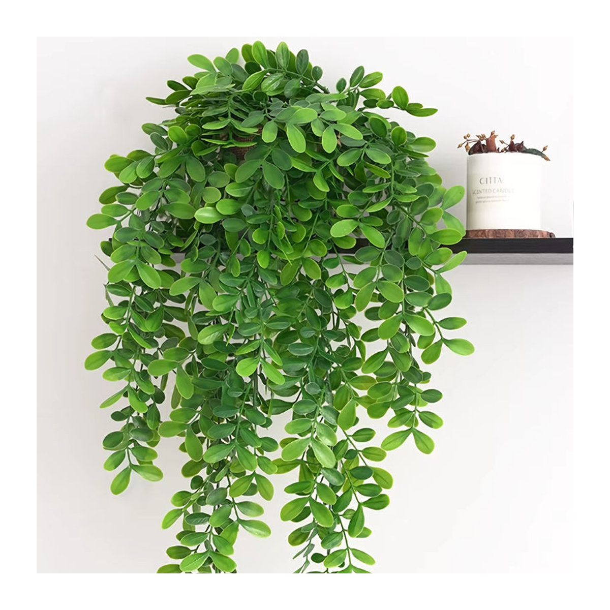 Künstliche Eukalyptusrebe von smr in Grün als hängende Pflanze zur Dekoration für dein Zuhause oder den Garten - Bild 3
