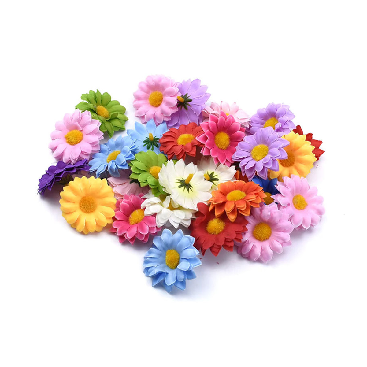 Künstliche Gänseblümchen von smr in Weiß und Mehrfarbig als Textil-Dekoration für Hochzeit und Weihnachten - Bild 5