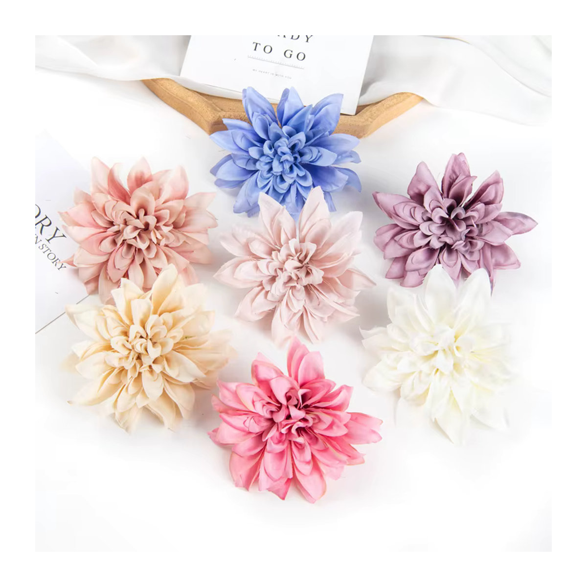 Künstliche Gerbera aus Seide in Mehrfarbig für Hochzeiten und DIY-Dekorationen - Bild 5
