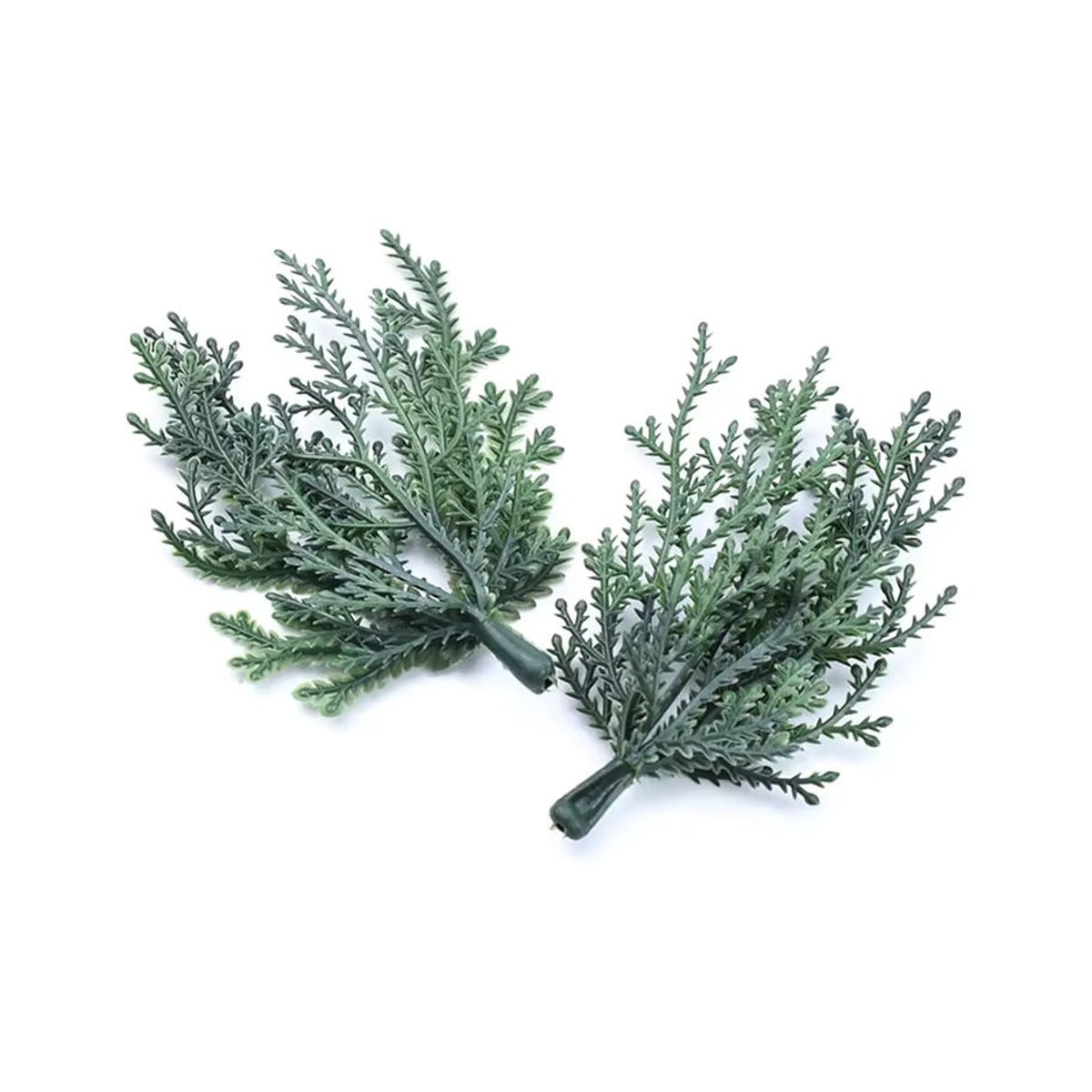 Künstliche grüne Blätter aus Kunststoff für DIY-Dekorationen zu Weihnachten und Hochzeiten - Bild 2