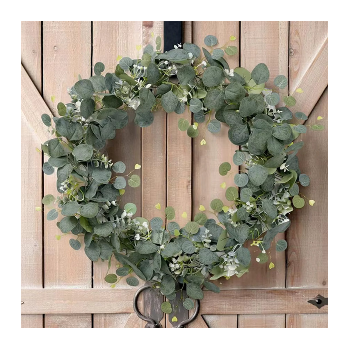 Künstliche grüne Blätter-Girlande für Garten, Hochzeit und Weihnachten als hängendes Dekor im Landhausstil - Bild 2