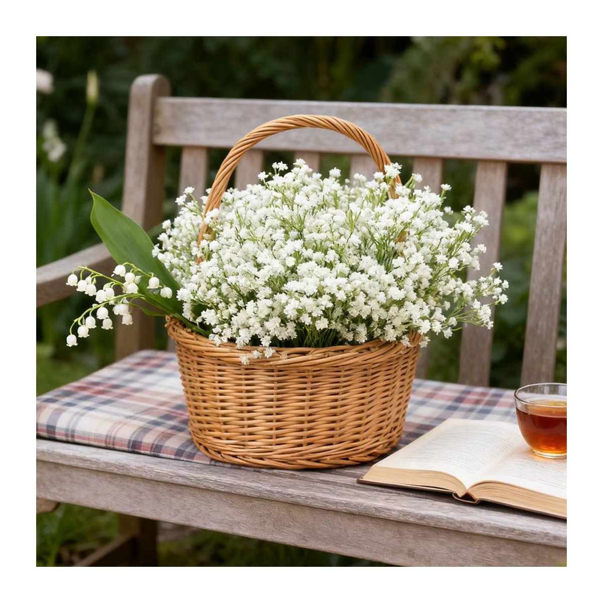 Künstliche Gypsophila Blumen in Weiß von smr für Dekorationen, Hochzeiten und DIY-Kränze - Bild 3