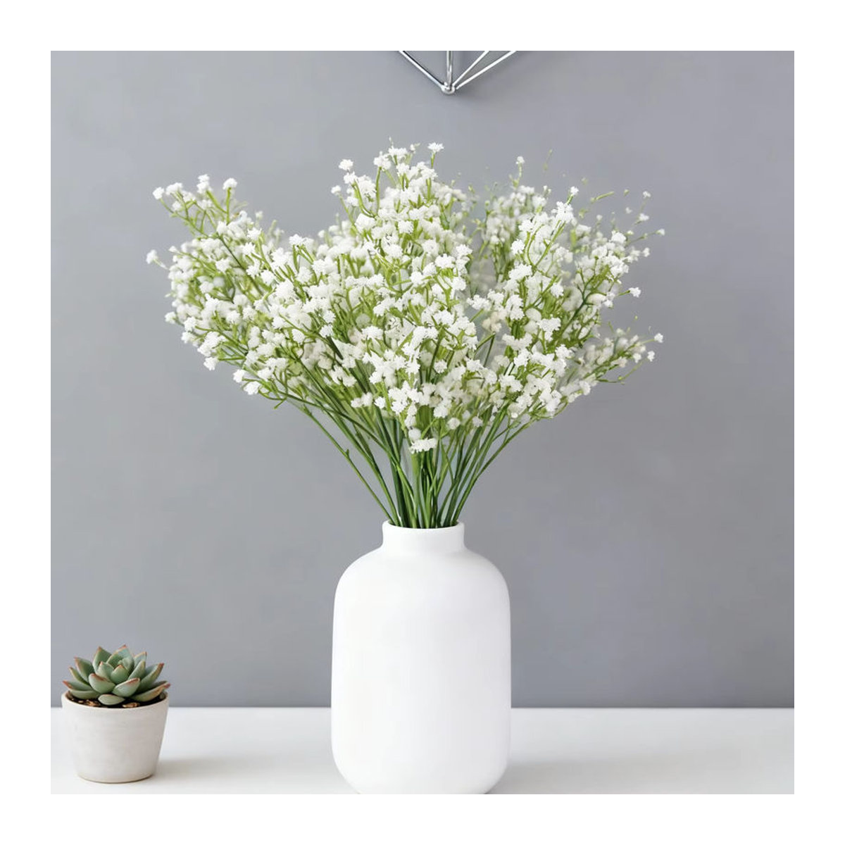 Künstliche Gypsophila Blumen in Weiß von smr für Dekorationen, Hochzeiten und DIY-Kränze - Bild 5