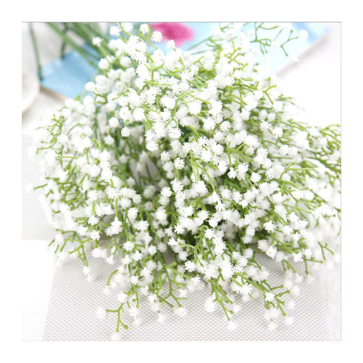 Künstliche Gypsophila Blumen in Weiß von smr für Dekorationen, Hochzeiten und DIY-Kränze - Bild 6