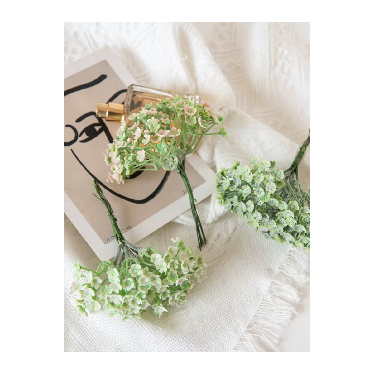 Künstliche Gypsophila Pflanze von smr in Grün und Mehrfarbig für Dekoration, Hochzeit und DIY-Projekte - Bild 6