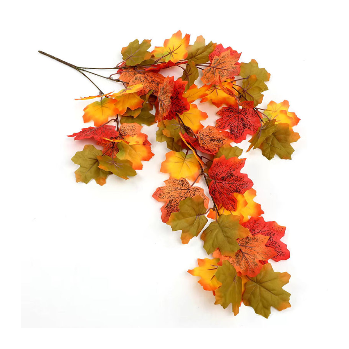 Künstliche Herbst Ahorn Reben von Kmitang, mehrfarbige hängende Pflanzen aus Kunststoff für Halloween und herbstliche Dekoration, Länge: 61 cm - Bild 4