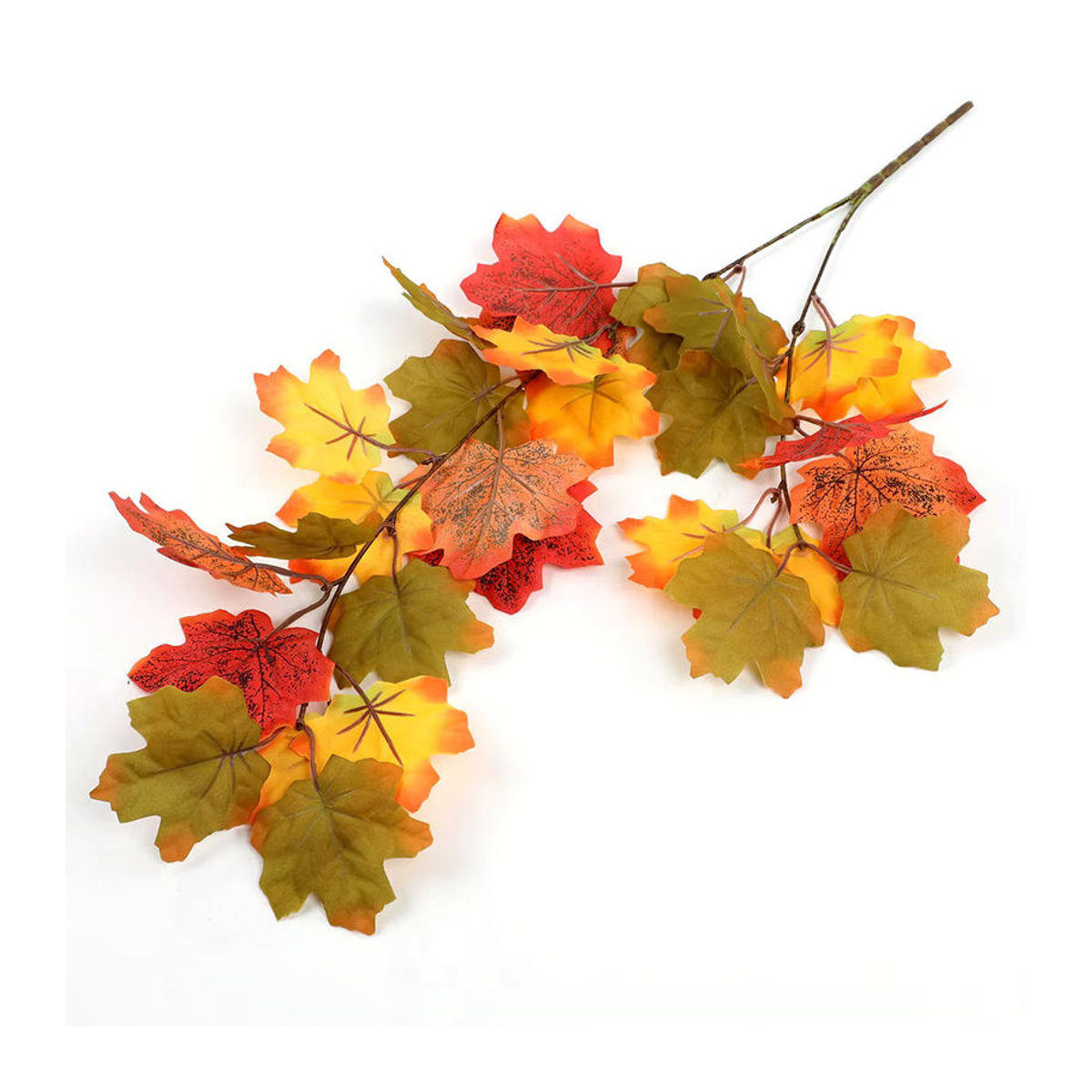 Künstliche Herbst Ahorn Reben von Kmitang, mehrfarbige hängende Pflanzen aus Kunststoff für Halloween und herbstliche Dekoration, Länge: 61 cm - Bild 5