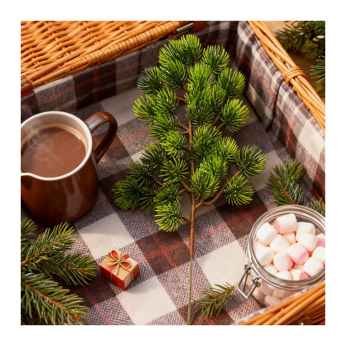 Künstliche Kiefer smr in Grün als Dekoration für Weihnachten und Hochzeiten - Bild 3