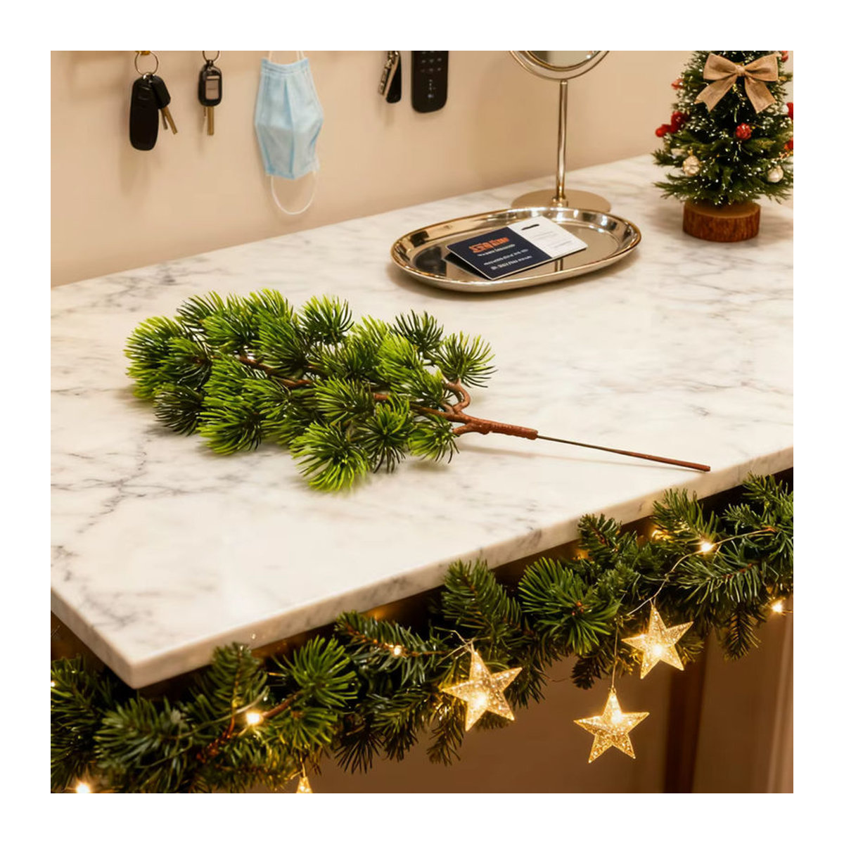 Künstliche Kiefer smr in Grün als Dekoration für Weihnachten und Hochzeiten - Bild 5