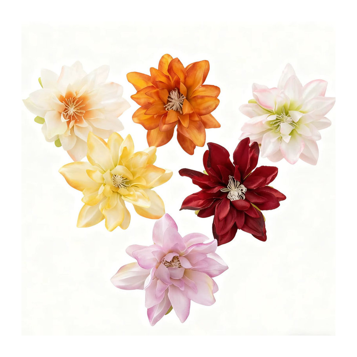 Künstliche Lotusblumen aus Seide in Mehrfarbig für Tischdekoration, Hochzeitsdeko und DIY-Projekte von smr - Bild 5