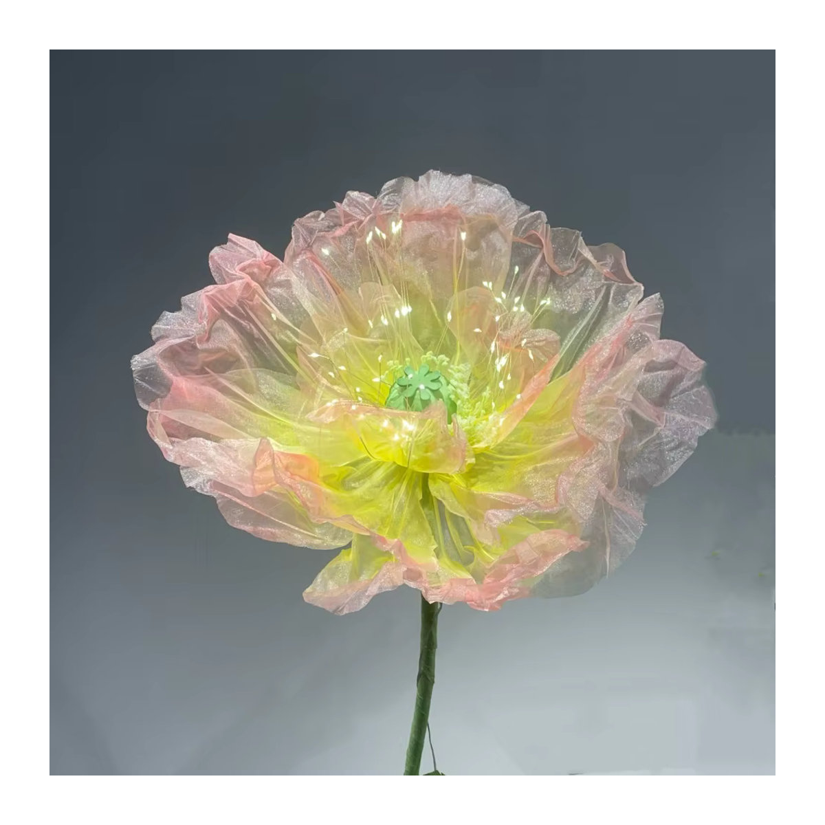 Künstliche Mohnblumen aus Textil in Rosa, 180 cm Höhe für Hochzeits- und Heimdekoration - Bild 2