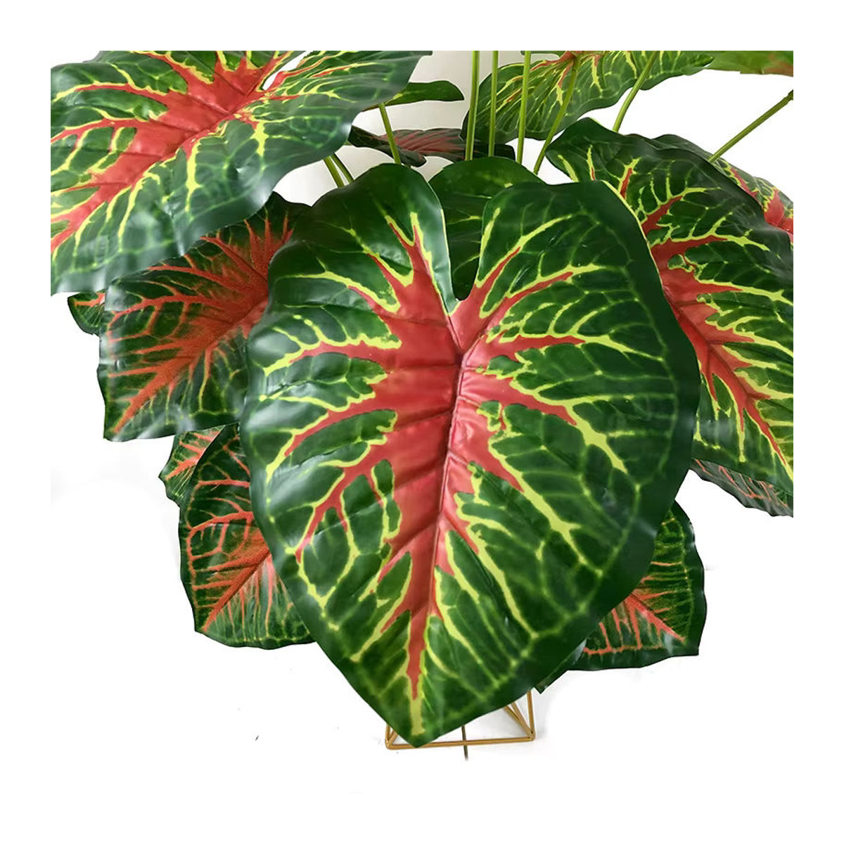 Künstliche Monstera Pflanze von Kmitang, 75 cm hohe tropische Palme mit 24 Blättern aus Kunststoff, Grün - Bild 3