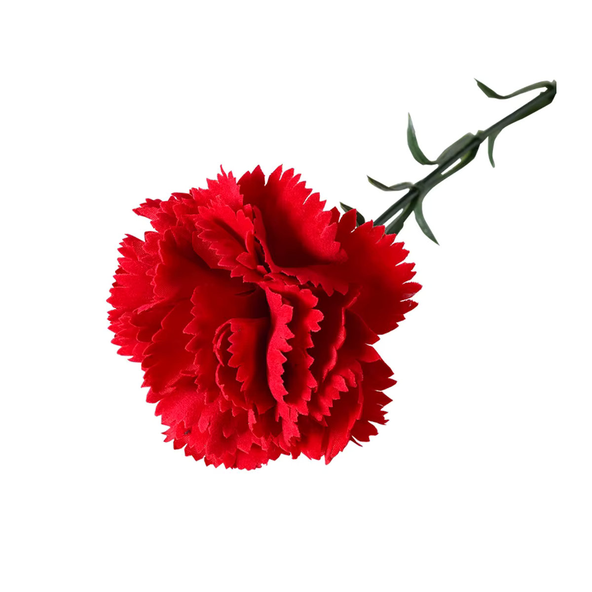 Künstliche Nelken in Rot als Blumenbouquet aus Textil für deine Hochzeits- oder Partydekoration, 6er Set - Bild 6