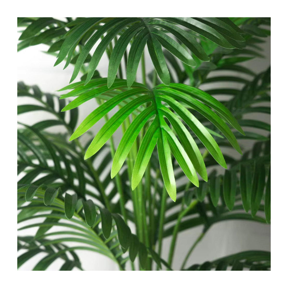 Künstliche Palme von Kmitang in Grün, tropische Pflanze aus Kunststoff mit Monstera- und Olivenblatt-Optik, Höhe: 90 bis 180 cm - Bild 5