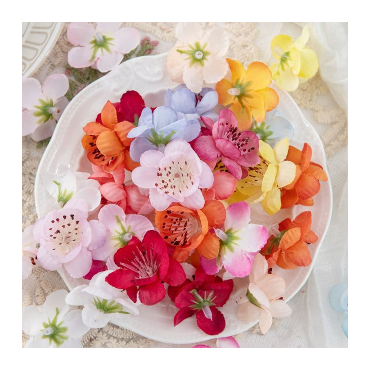 Künstliche Pfirsichblüten von smr in Mehrfarbig für Hochzeit, DIY-Dekoration und Tischschmuck - Bild 1