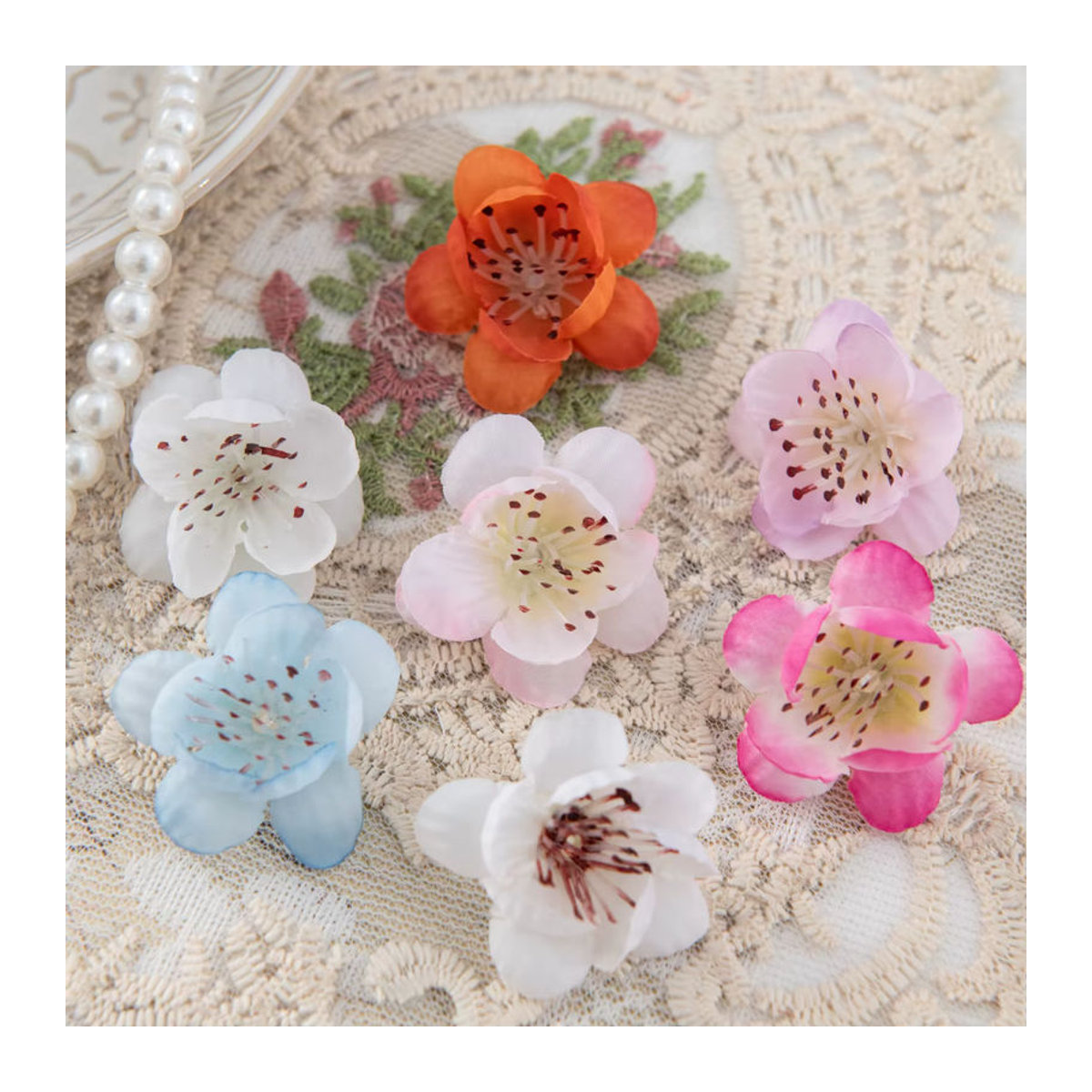 Künstliche Pfirsichblüten von smr in Mehrfarbig für Hochzeit, DIY-Dekoration und Tischschmuck - Bild 4