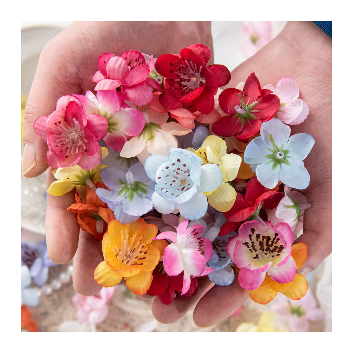 Künstliche Pfirsichblüten von smr in Mehrfarbig für Hochzeit, DIY-Dekoration und Tischschmuck - Bild 5