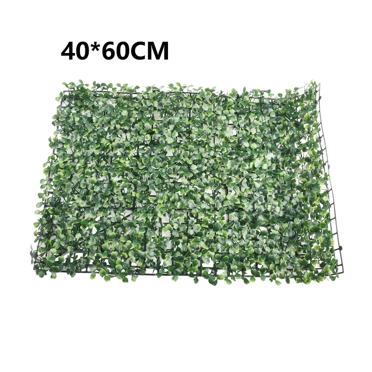 Künstliche Pflanzenwand in Grün für die Wandmontage, Rechteckige Hecke aus Kunststoff, B/H: 40 x 40 cm - Bild 4
