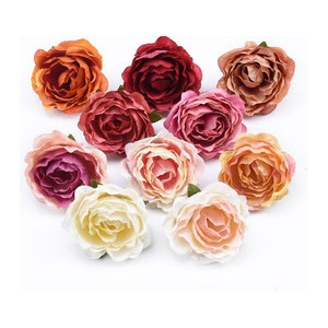 Künstliche Rosen und Pfingstrosen aus Textil für Hochzeiten und Dekorationen, mehrfarbig, 40 Stück