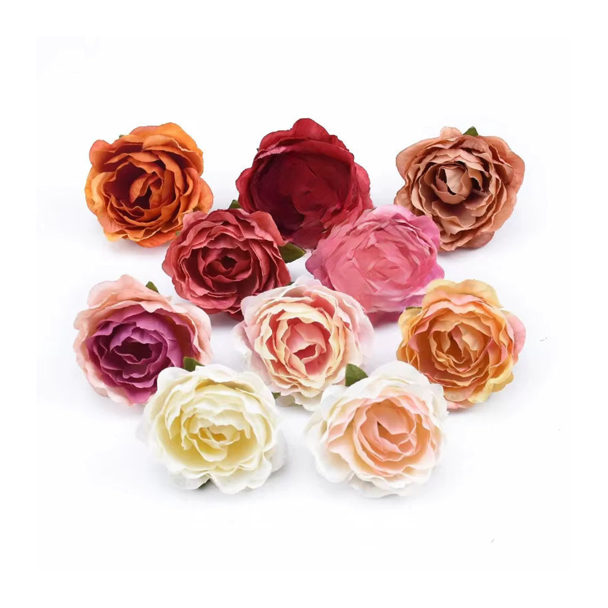 Künstliche Rosen und Pfingstrosen aus Textil für Hochzeiten und Dekorationen, mehrfarbig, 40 Stück - Bild 4