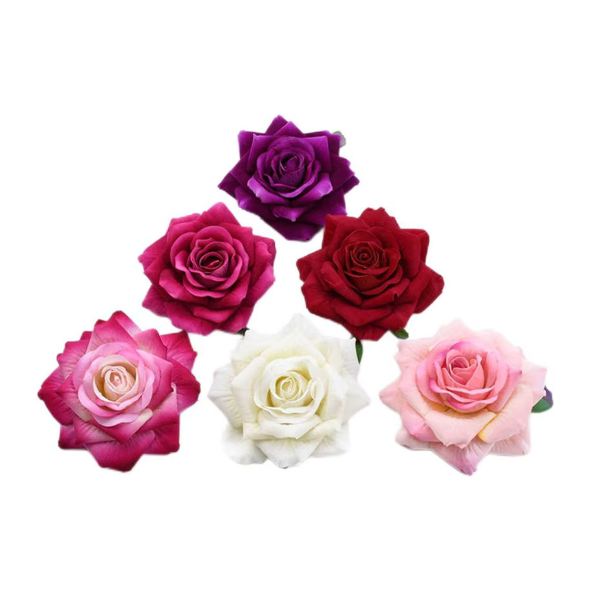 Künstliche Seidenrosen von smr in Lila und Mehrfarbig für DIY-Blumenkränze, Scrapbooking und Hochzeitsdekoration (30 Stück) - Bild 5