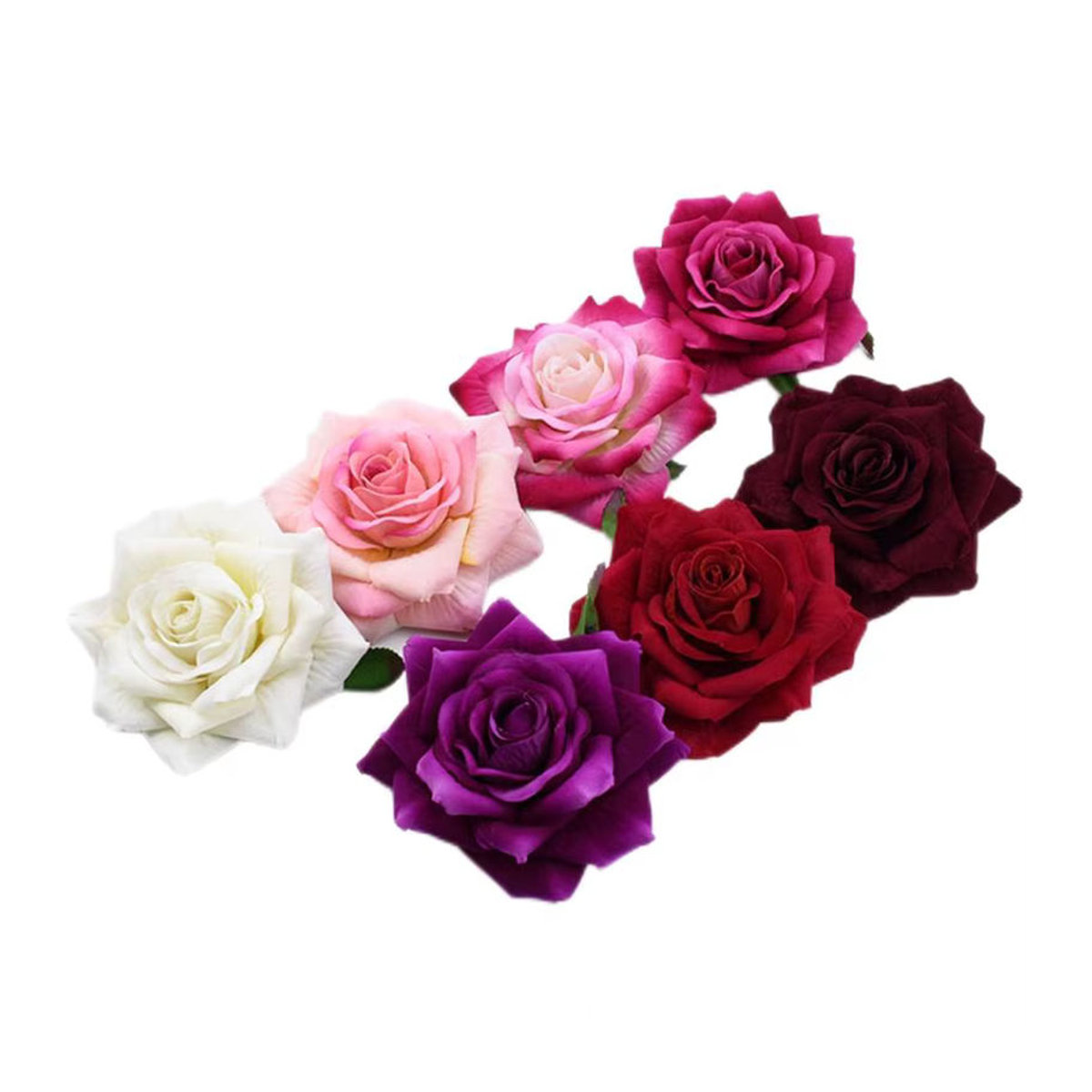 Künstliche Seidenrosen von smr in Lila und Mehrfarbig für DIY-Blumenkränze, Scrapbooking und Hochzeitsdekoration (30 Stück) - Bild 6