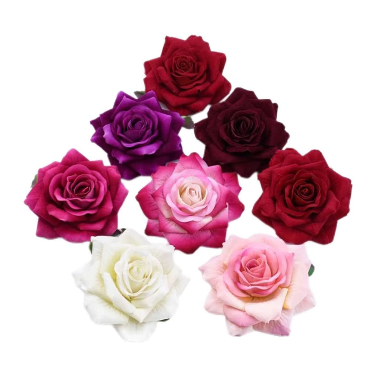 Künstliche Seidenrosen von smr in Lila und Mehrfarbig für DIY-Blumenkränze, Scrapbooking und Hochzeitsdekoration (30 Stück) - Bild 7