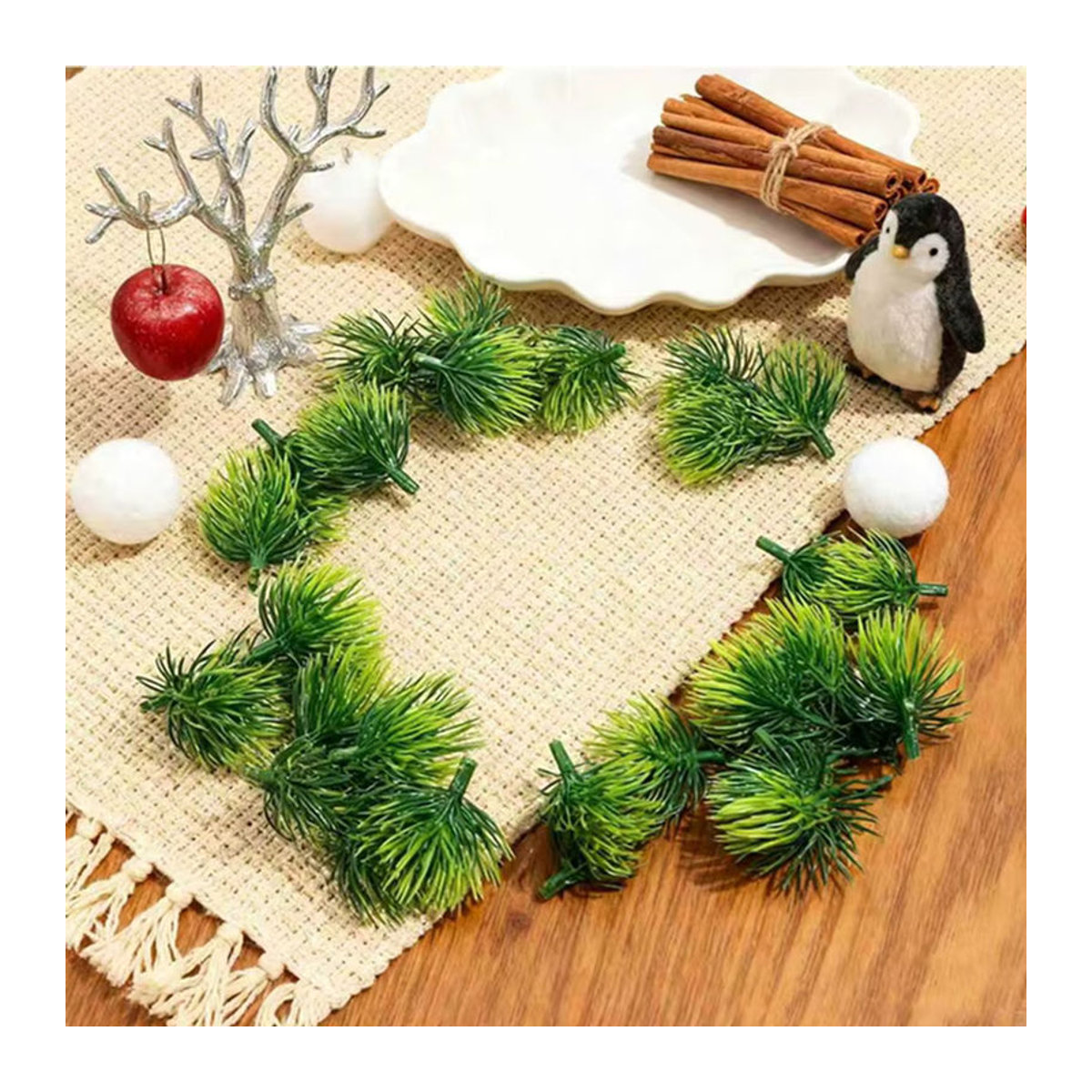 Künstliche Stechpalme smr in Grün als Dekoration für Weihnachten und Hochzeiten - Bild 2