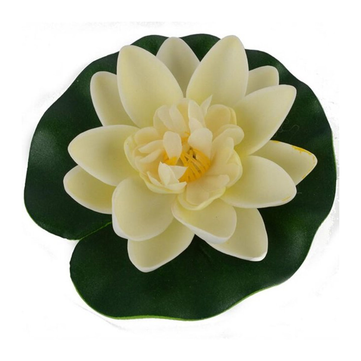 Künstliche weiße Lotusblüte von LY Angel Boutique zur Dekoration für dein Aquarium und Wasserlandschaften, Durchmesser: 10 cm - Bild 1
