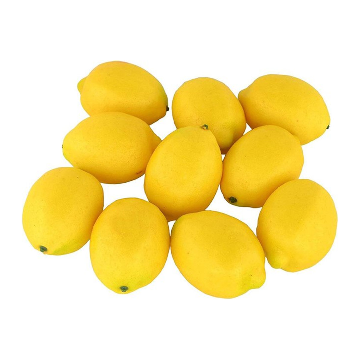 Künstliche Zitronen als Deko-Obst in Gelb für deine Tischdekoration und Garten-Ornamentik, 2er oder 5er Set aus Kunststoff - Bild 1