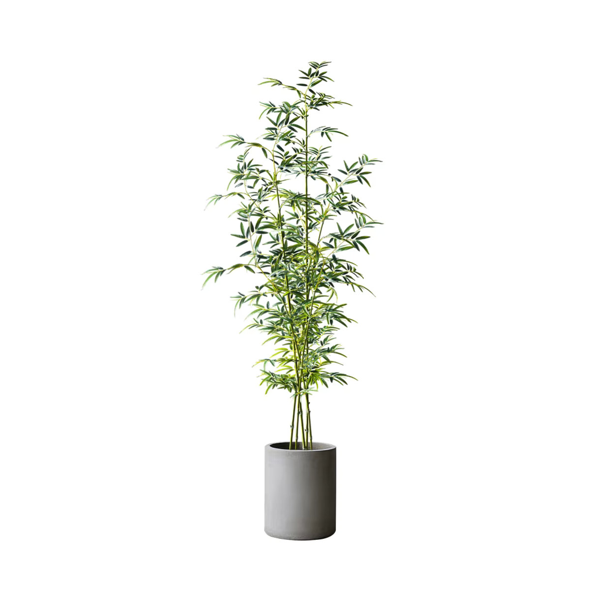 Künstlicher Bambusbaum von Kmitang in Grün, 160 cm hohe Kunstpflanze aus Kunststoff für deine Dekoration - Bild 7