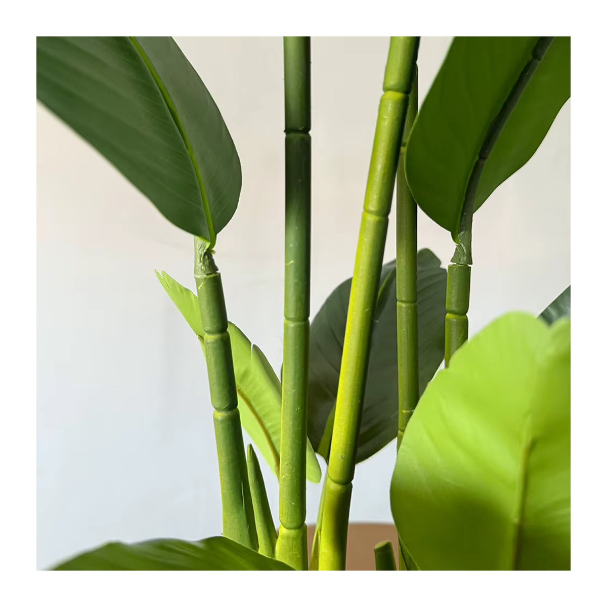 Künstlicher Bananenbaum von Kmitang in Grün, tropische Palmenpflanze aus Kunststoff für dein Zuhause oder Büro, Höhe: 37 bis 77 cm - Bild 4