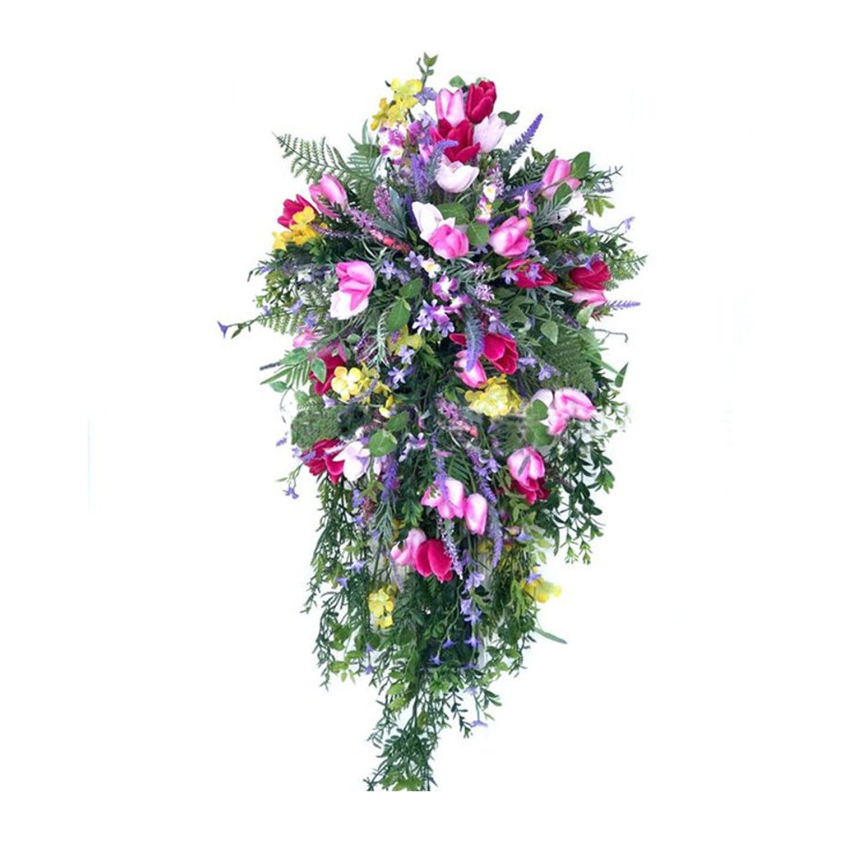 Künstlicher Blumenkranz von Tooarts mit Hortensien in Mehrfarbig für die Frühlingsdekoration - Bild 6