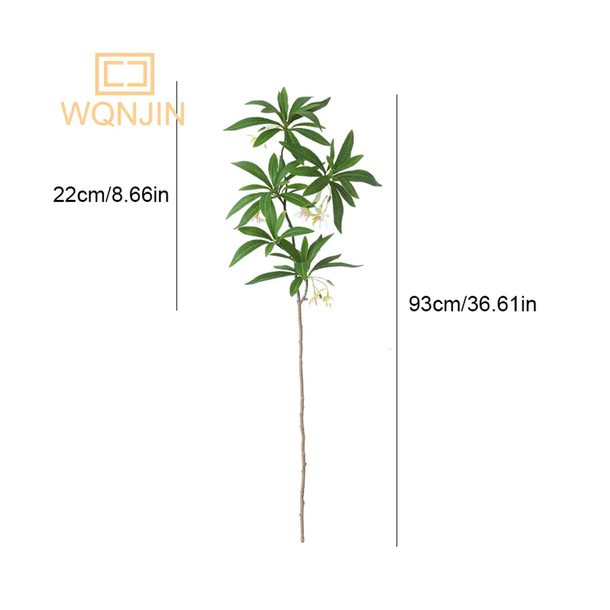 Künstlicher Eukalyptus WQNJIN in grünem Blumenarrangement mit Keramikvase für deine Hochzeitsdekoration - Bild 2