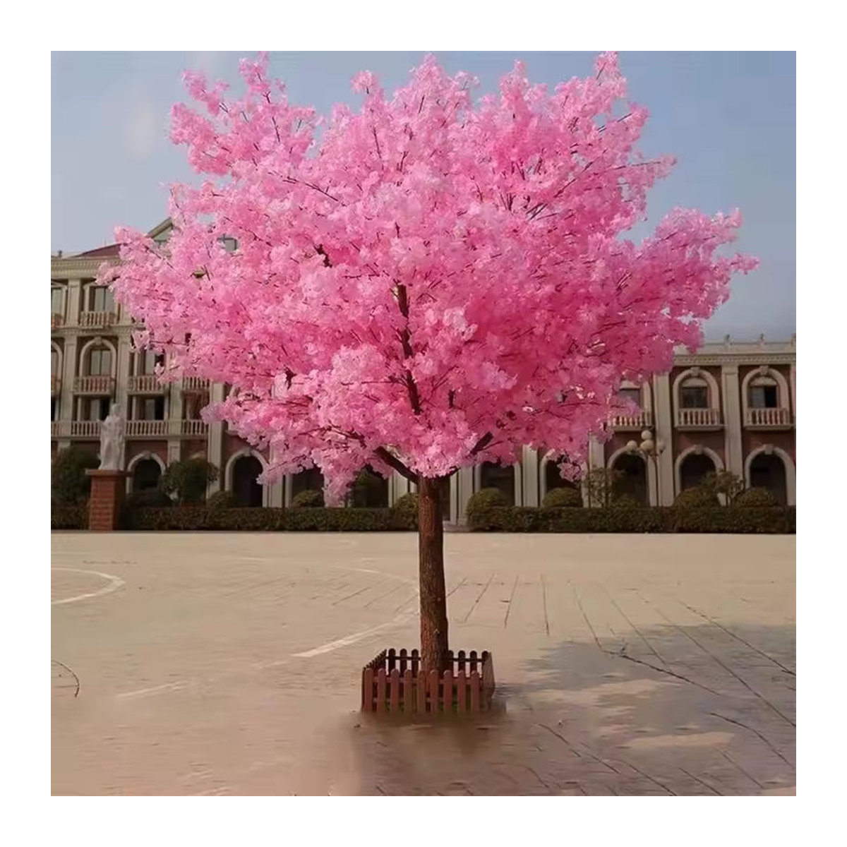 Künstlicher Kirschblütenbaum in Rosa als florale Dekoration für Hochzeit, Garten und Innenräume, Höhe: 60 cm - Bild 2