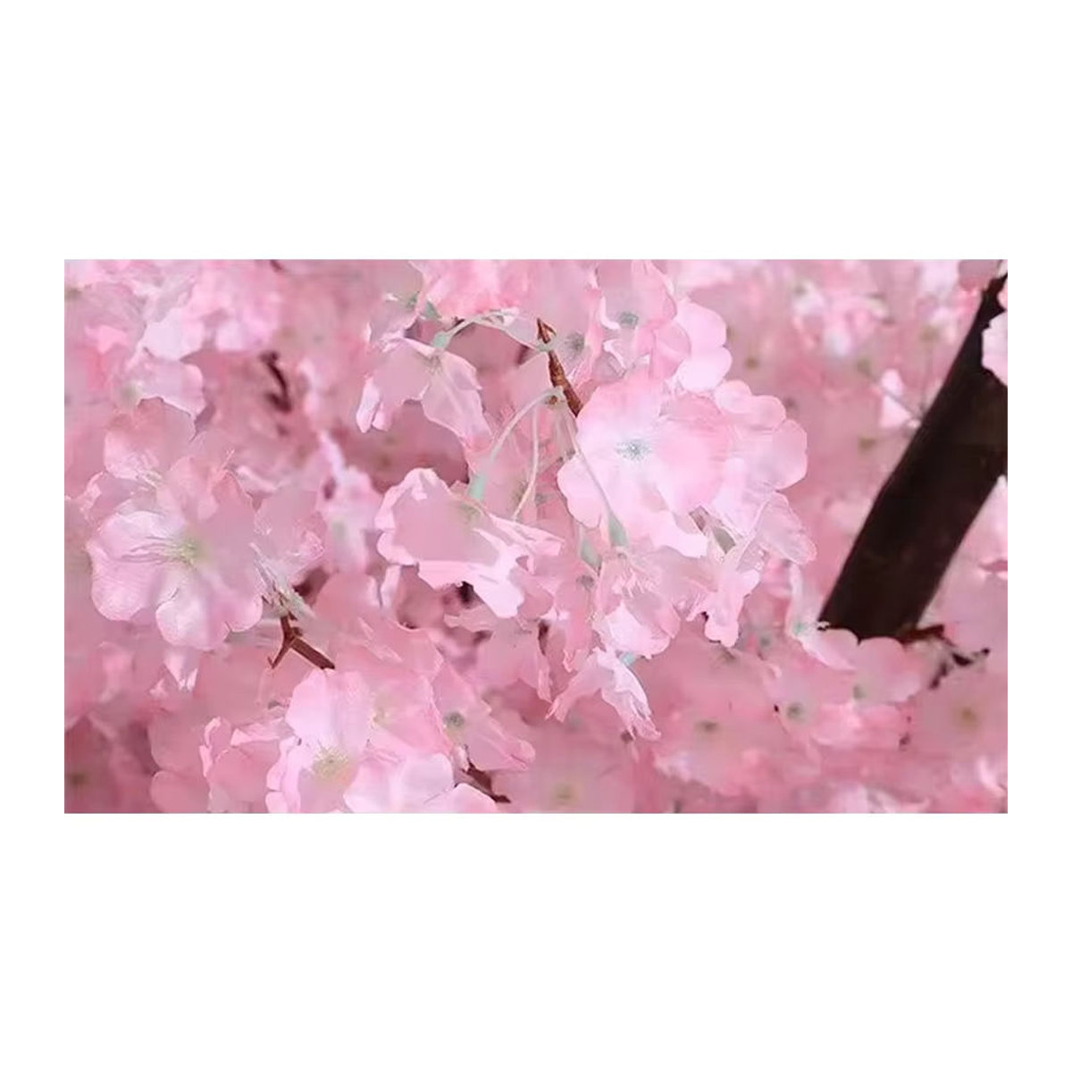 Künstlicher Kirschblütenbaum in Rosa als florale Dekoration für Hochzeit, Garten und Innenräume, Höhe: 60 cm - Bild 3