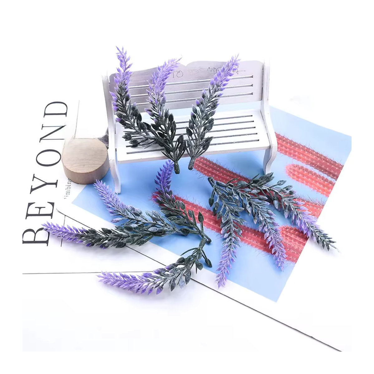 Künstlicher Lavendel von XIAOYINMO in Lila als Dekoration für Hochzeiten und DIY-Projekte - Bild 7