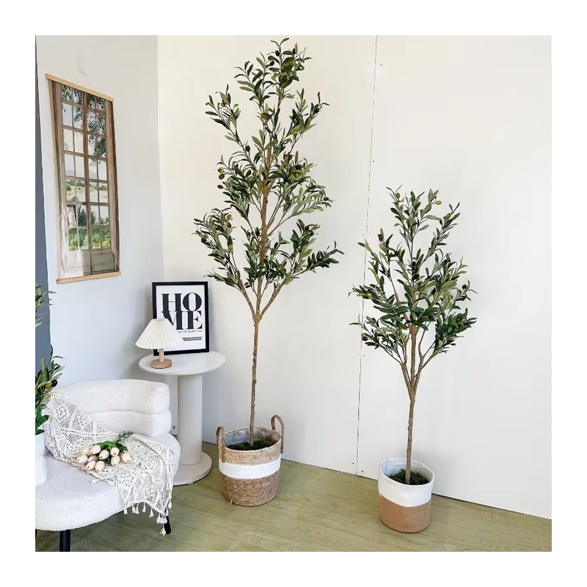 Künstlicher Olivenbaum in Grün aus Kunststoff für deine Dekoration, Höhe: 120 cm - Bild 2