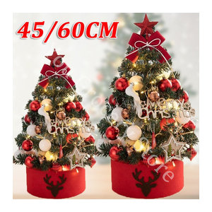 Künstlicher Weihnachtsbaum als Dekoration für Zuhause und Kinder, Farben: Silber und Grün, Höhe: 20 cm, 45 cm oder 60 cm