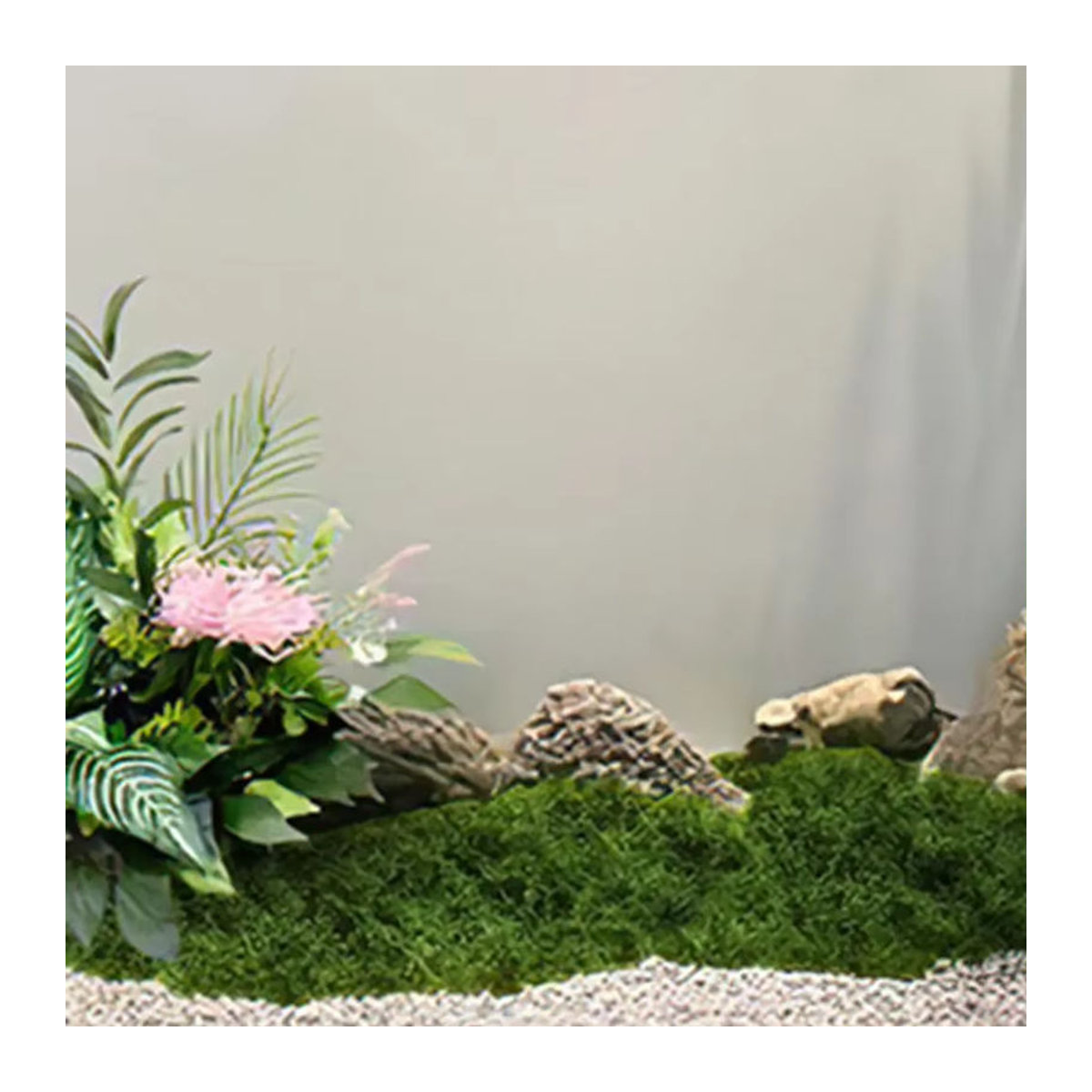 Künstliches Moos aus Textil in Grün für DIY Dekorationen, Bonsai und Mini-Landschaften (20g) - Bild 4