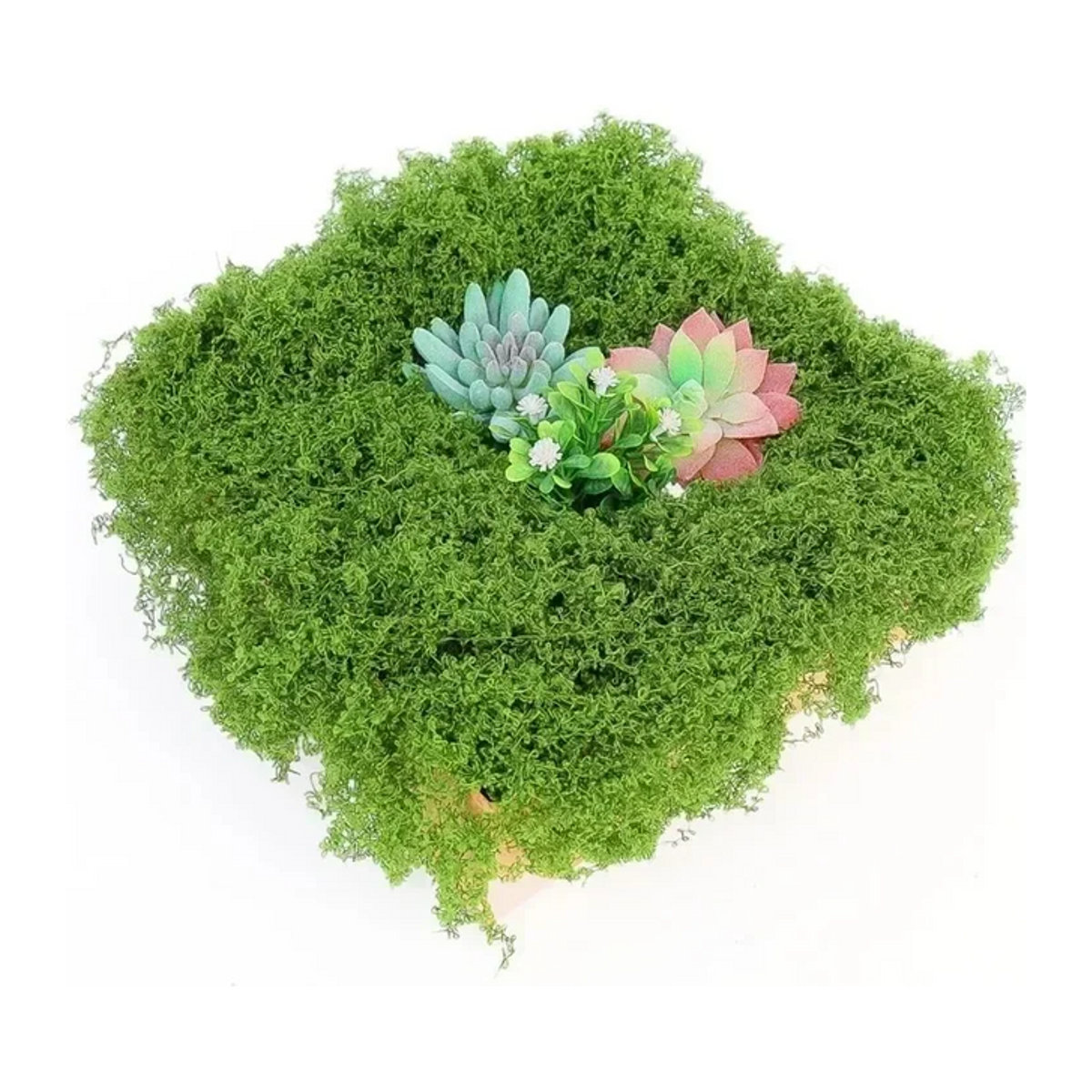 Künstliches Moos in Grün für DIY Handwerk und Garten Dekoration, 30g - Bild 1