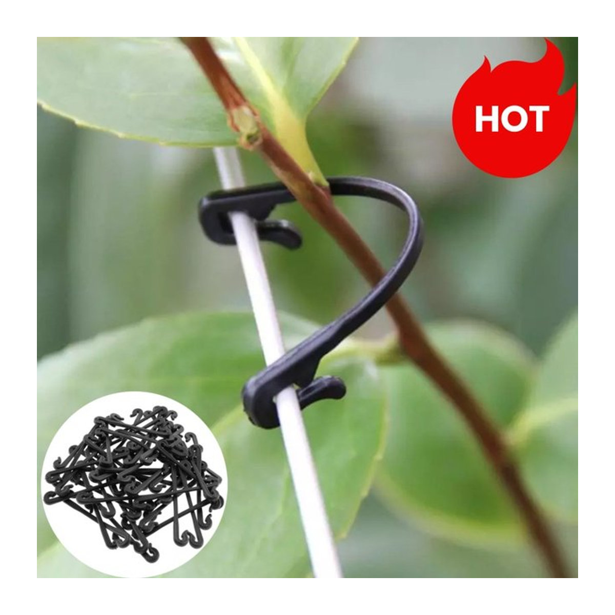 Kunststoff Reben Verschluss Clips zur Unterstützung von Trauben und Gemüse für die Gartenarbeit, 50/100 Stück - Bild 1