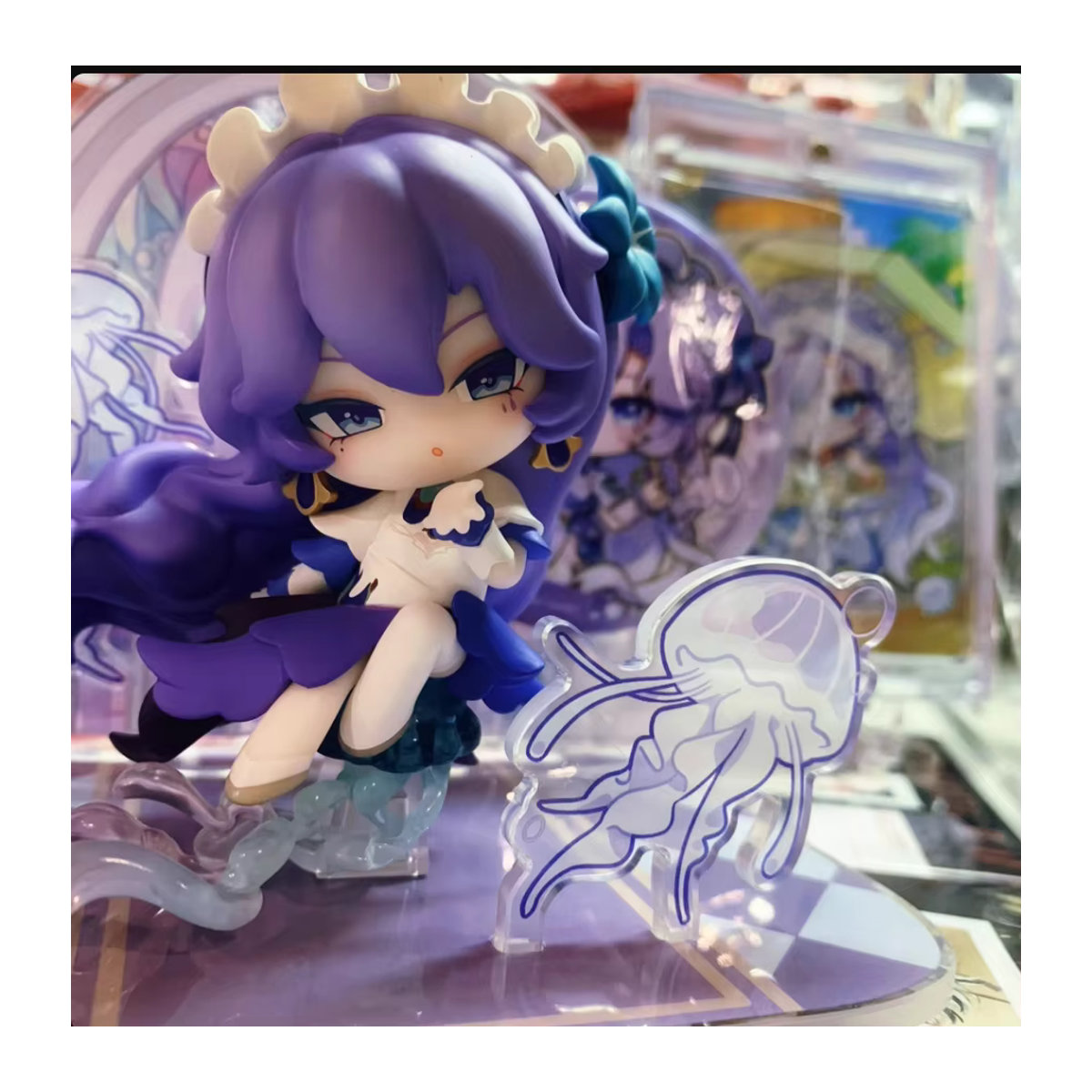 Kurogame Cantarella Q Version Anime Figur Modell Ornament in Lila - Bild 3
