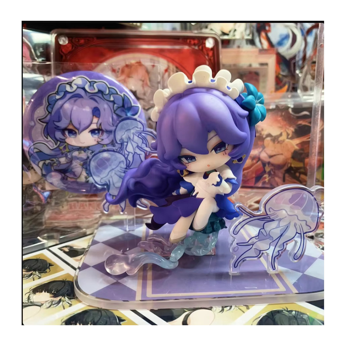 Kurogame Cantarella Q Version Anime Figur Modell Ornament in Lila - Bild 4