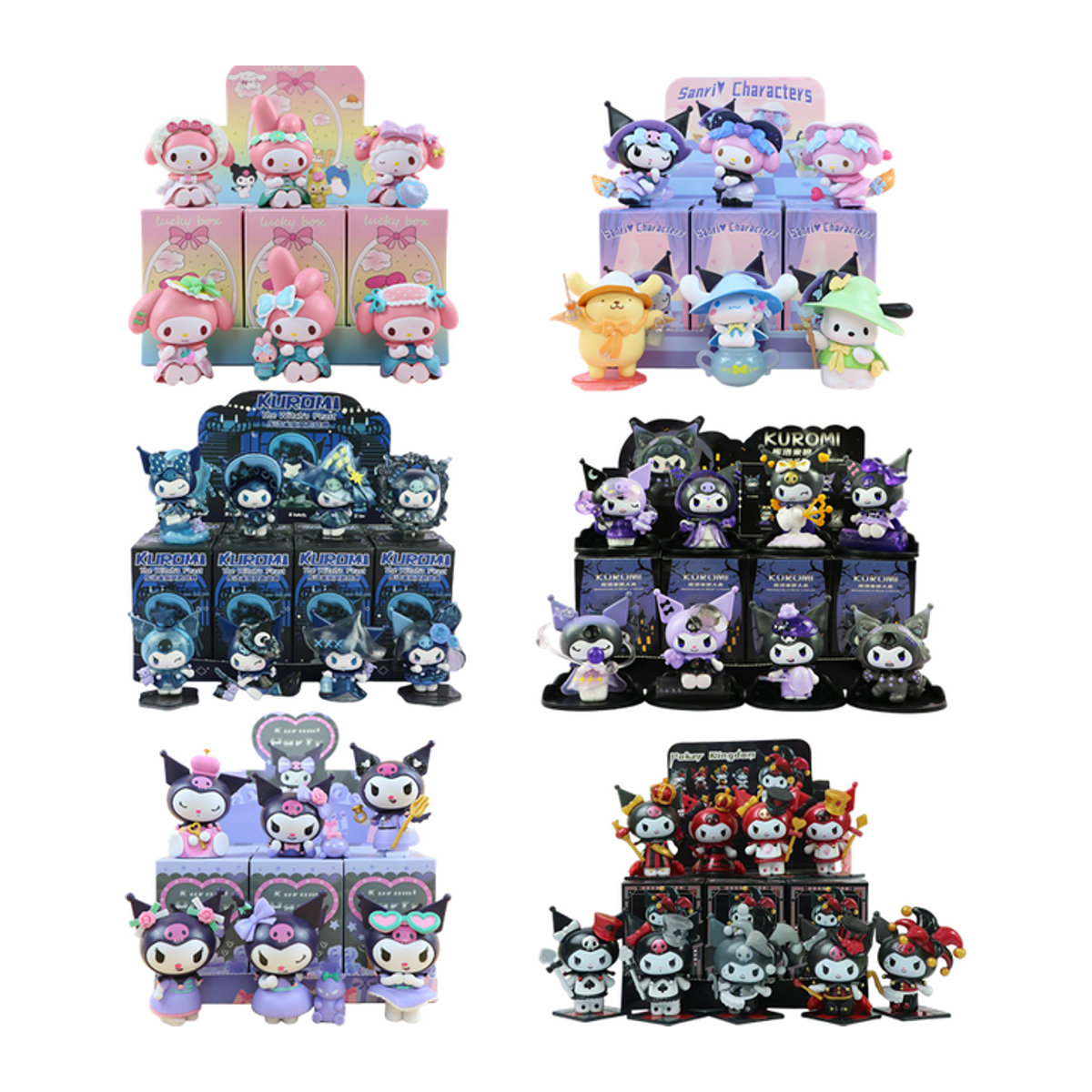 Kuromi Anime Figur Werwolf Magie Festival Serie Blind Box Sammelmodell aus Kunststoff in Mehrfarbig - Bild 1