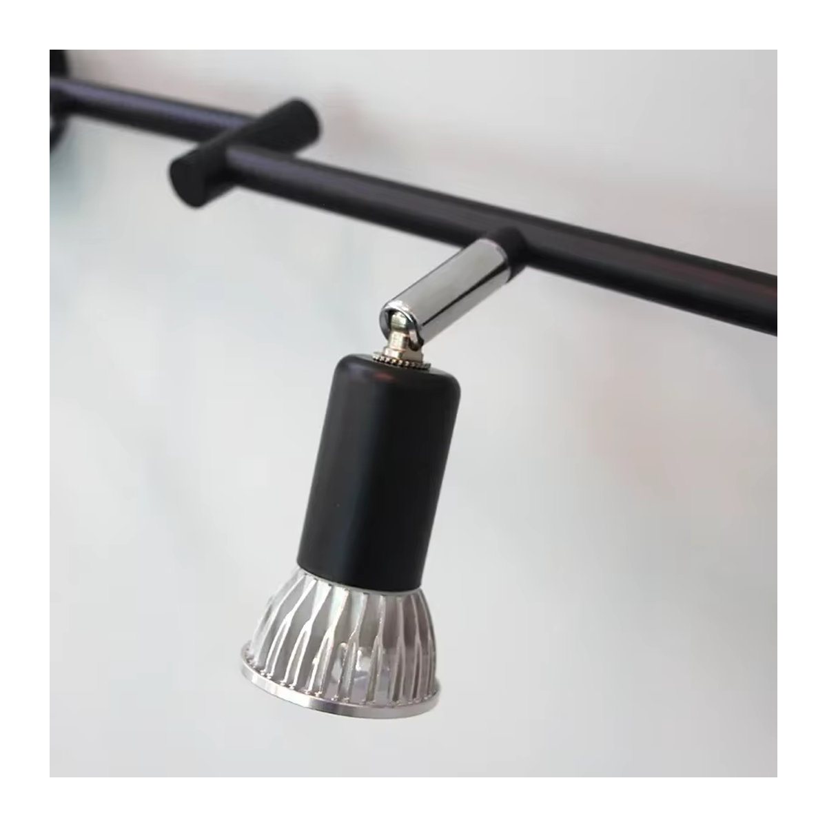 L-MANG 6-Kopf LED-Deckenleuchte in Schwarz mit GU10 Fassung, moderner Deckenspot mit drehbarem Winkel für Wohnzimmer, Küche und Schlafzimmer - Bild 5