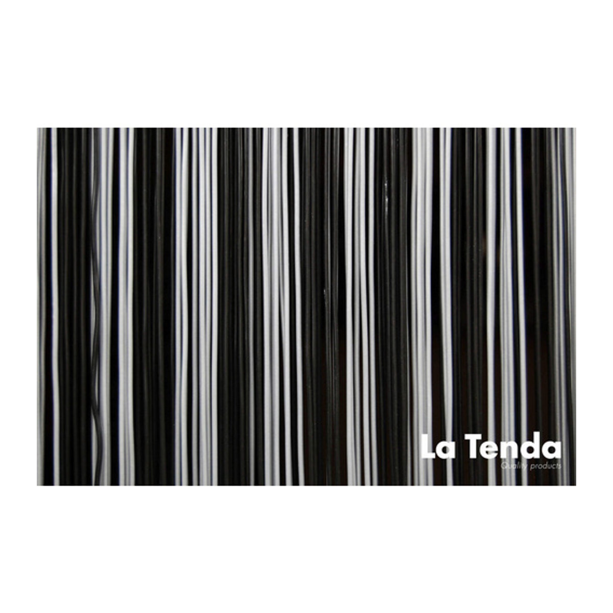 La Tenda Türvorhang in Schwarz-Grau mit Schutz- und Verdunkelungsfunktion, B/H: 100 x 230 cm - Bild 2