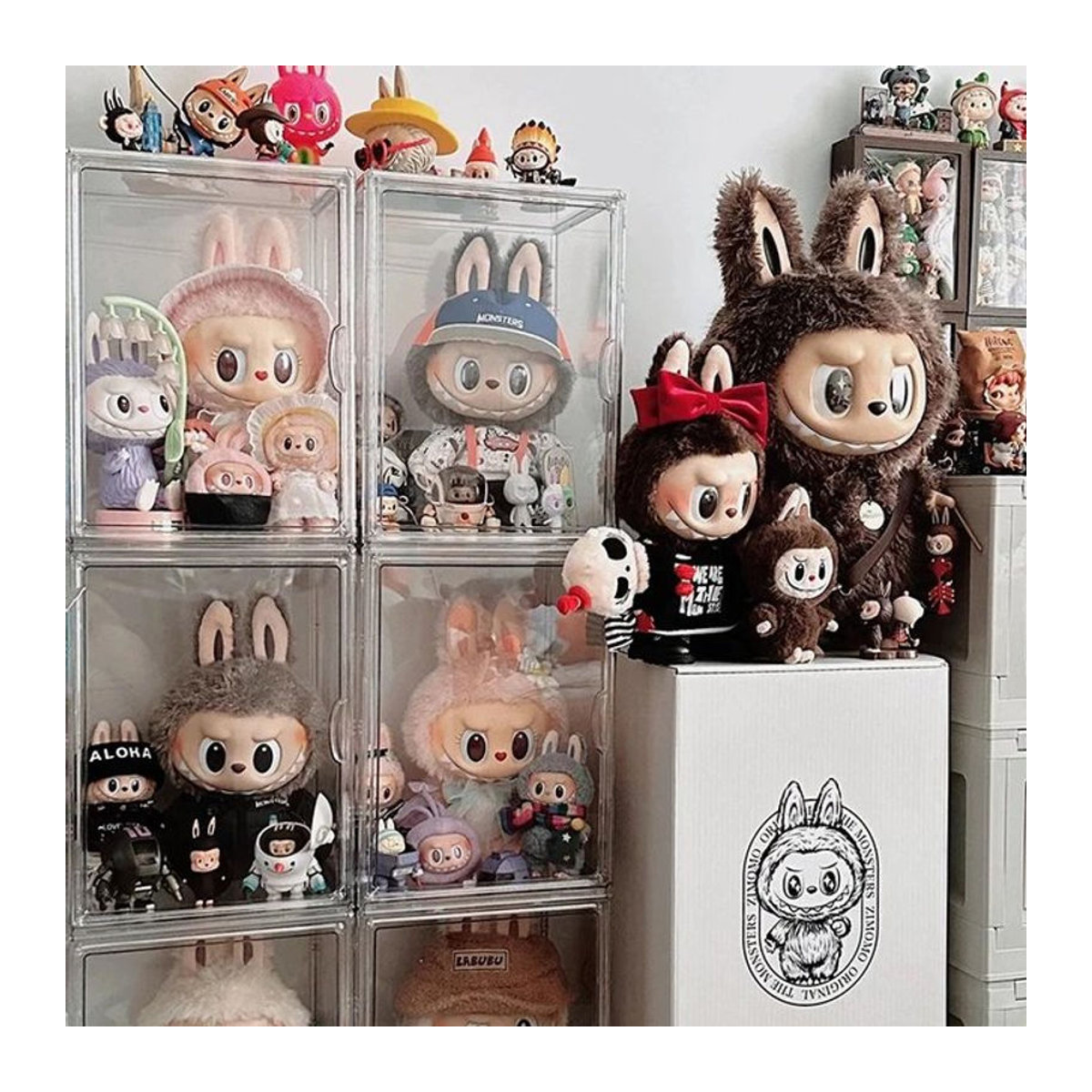 Labubu Display Box Transparent aus Kunststoff für Blind Box Modelle und Vinyl Figuren als rechteckige Vitrine - Bild 1