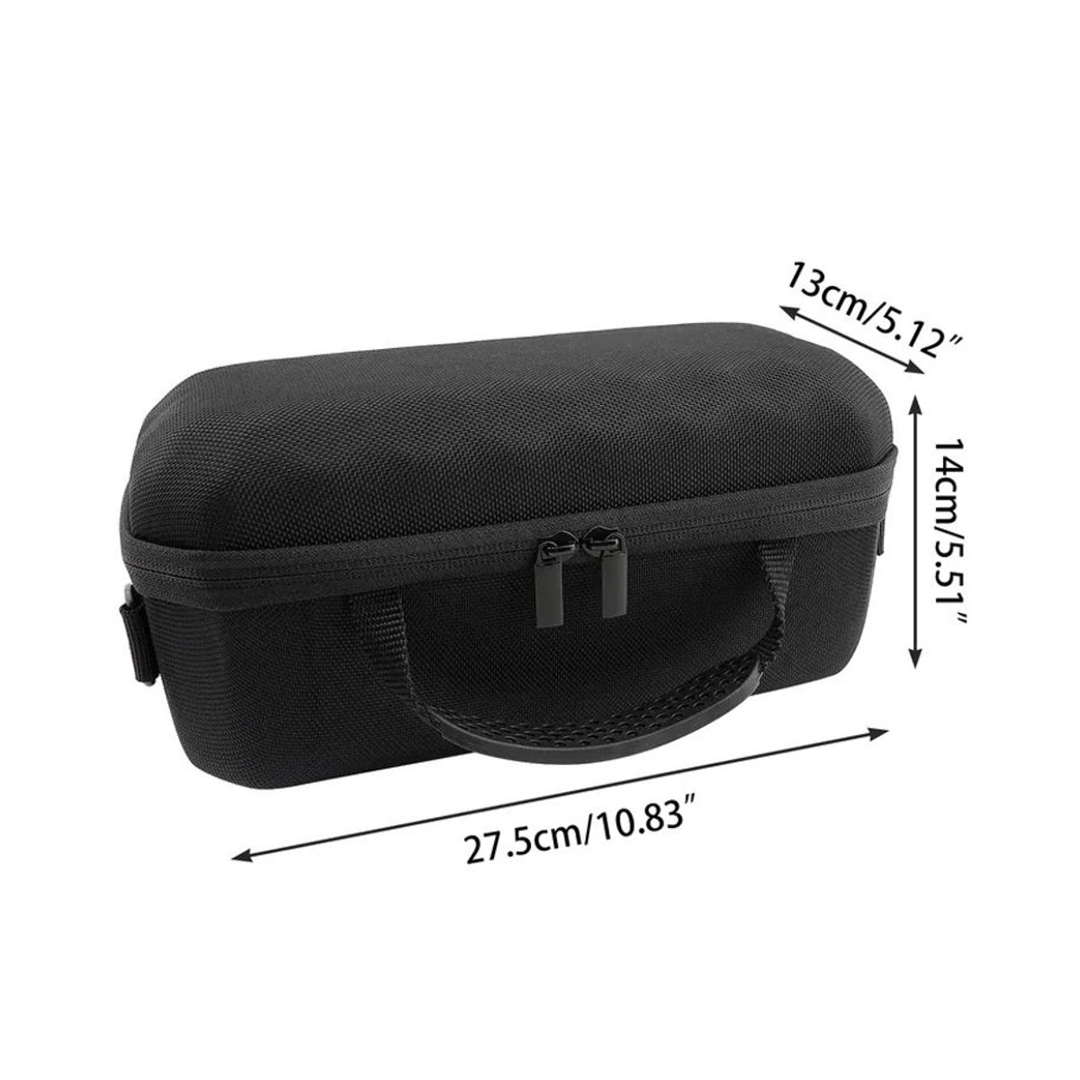 LAIMANEI Harte EVA-Reisetasche in Schwarz mit verstellbarem Schultergurt für JBL Charge 6 Bluetooth-Lautsprecher - Bild 6